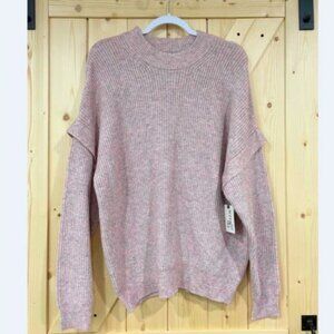 5/$20 NEW 0X (14W) Oversized Pink Knit Women's Sweater